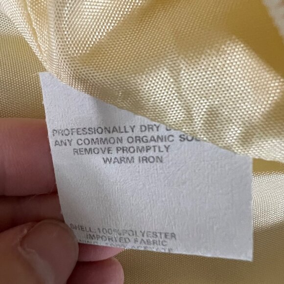 Jessica McClintock Gunne Sax Fairy-Tale Strapless Yellow Gown Prom Ball Formal 8 - Picture 9 of 10